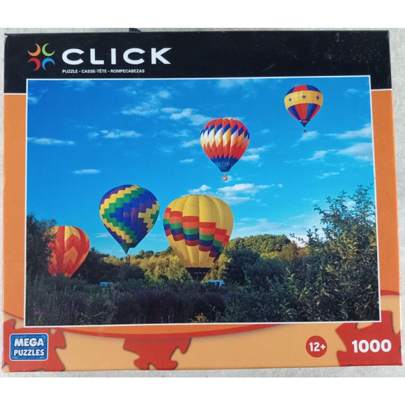 Click 1000 Piece Jigsaw Puzzle Photograph Colorful Balloons Hudson Mass - Picture 1 of 3